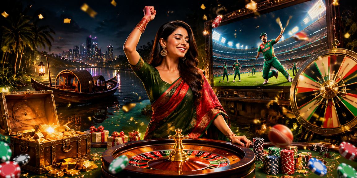 সুন্দরবনে একজন বাংলাদেশি মডেল মোবাইলে ক্রিকেট বেটিং ও প্রোমোশন দেখছেন